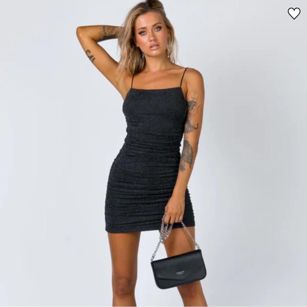 NWT Princess Polly sparkly black bodycon dress